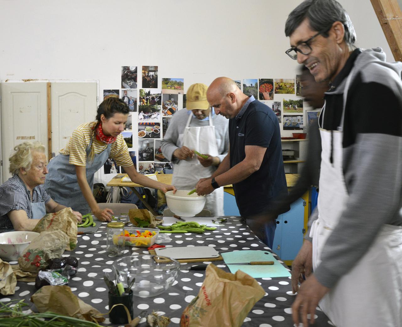 Atelier repas partagé 2023 avec l'association Au Maquis